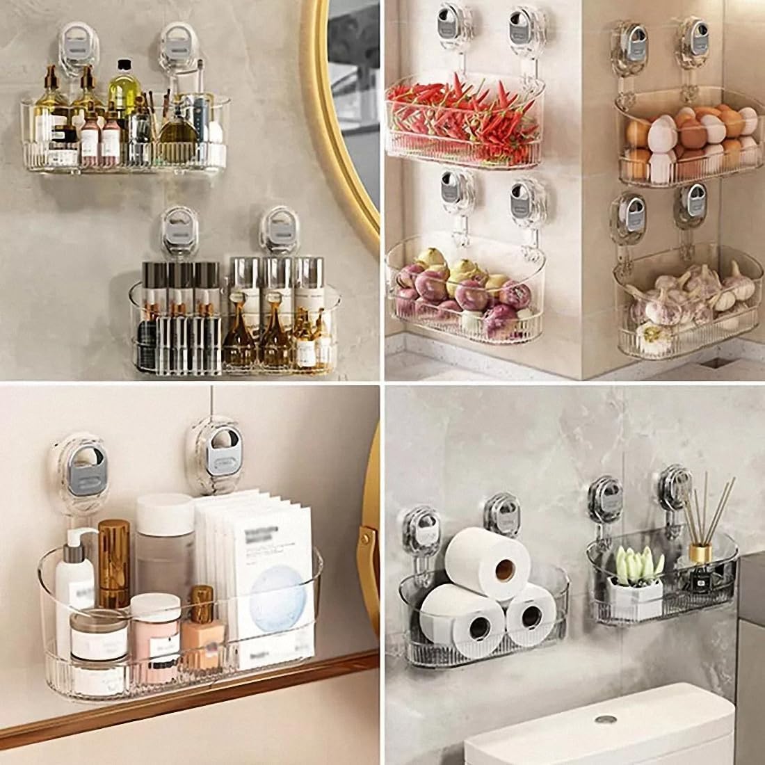No Drill Bathroom Storage Rack – Buy 1 Get 1 Free