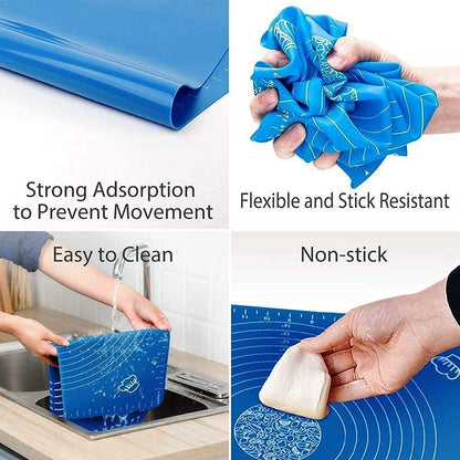 Silicone Fondant & Baking Mat – Buy 1 Get 1 Free
