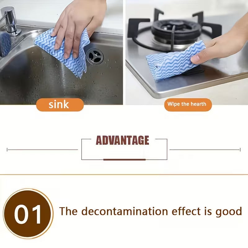 Disposable Kitchen Cleaning Towel Roll (50 Pieces) - Buy 1 Get 1 Free