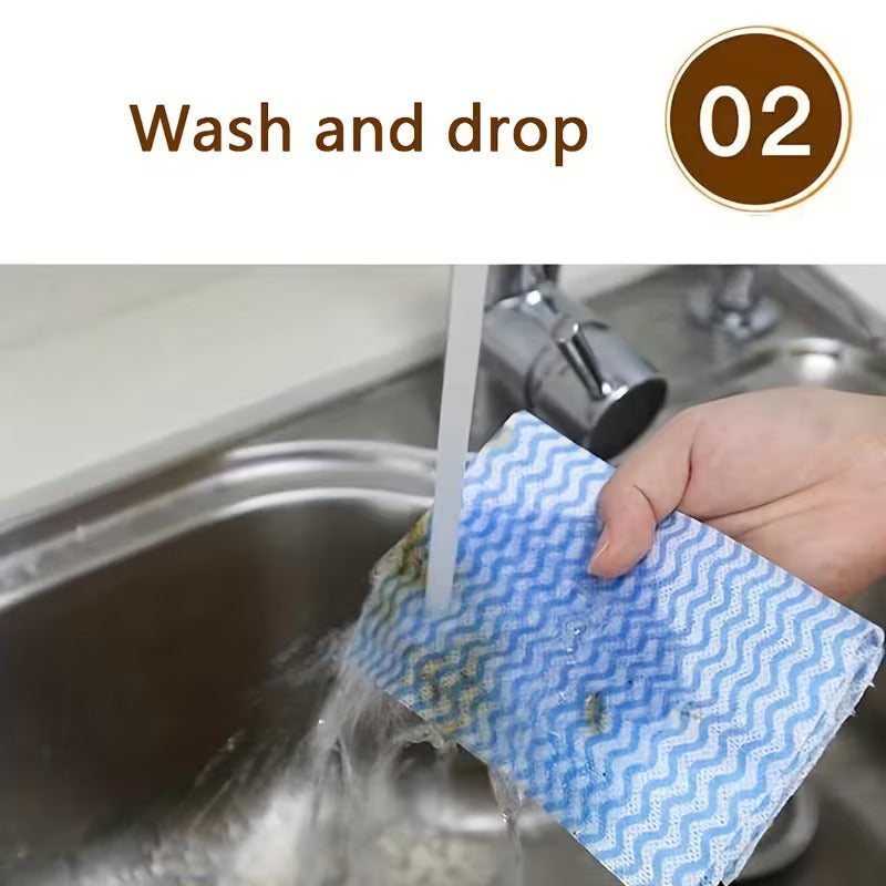 Disposable Kitchen Cleaning Towel Roll (50 Pieces) - Buy 1 Get 1 Free